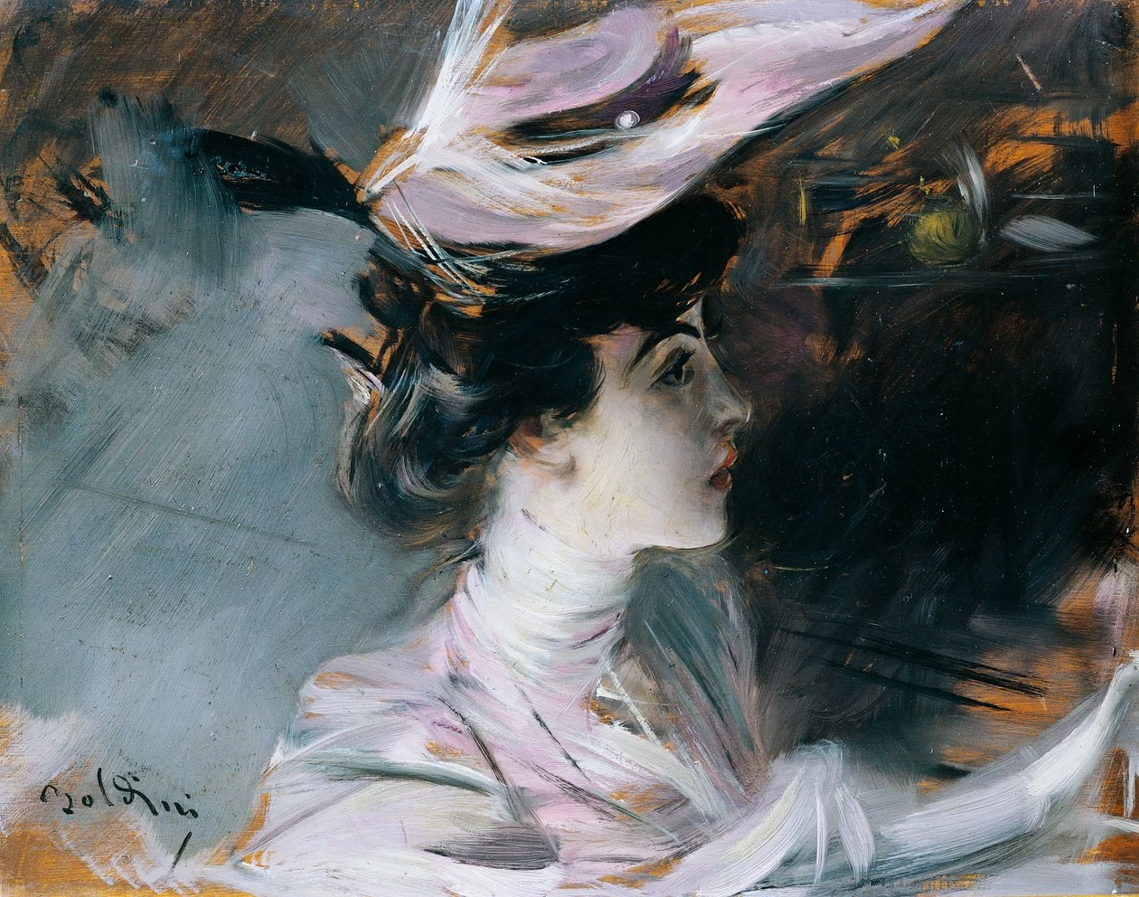 Ritratto di Lina Cavalieri con nuovo cappello